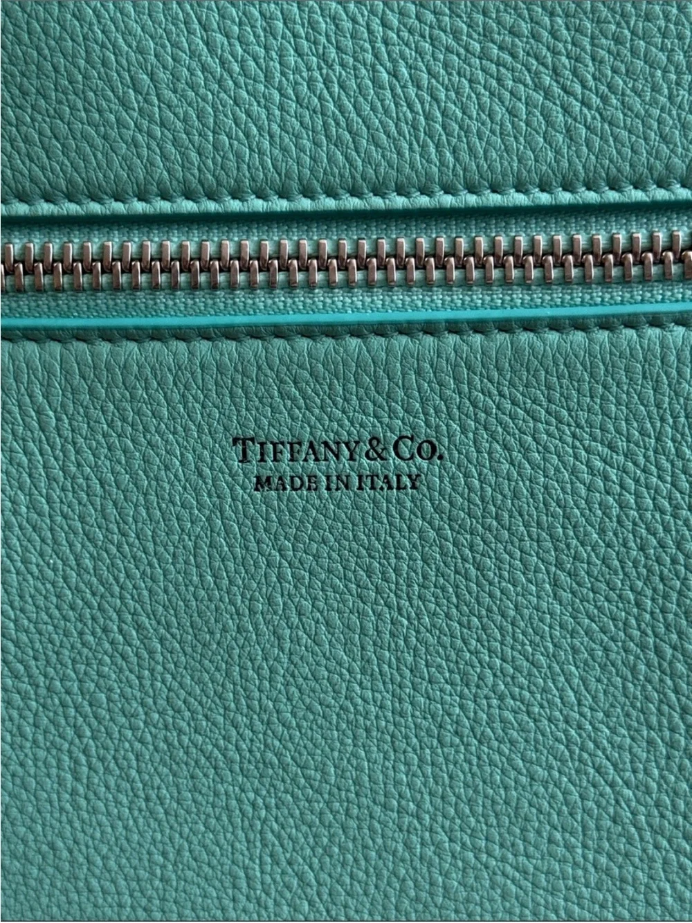 NWT Tiffany & Co. Aqua Leather Mini Backpack